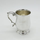 Sterling Silver Scrolled Handle Baluster Pint Tankard Mug Vintage 1958 Sheffield