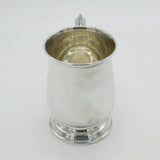 Sterling Silver Scrolled Handle Baluster Pint Tankard Mug Vintage 1958 Sheffield