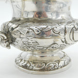 Irish William IV Sterling Silver Hunting Scene Cream Jug Antique 1832 Dublin