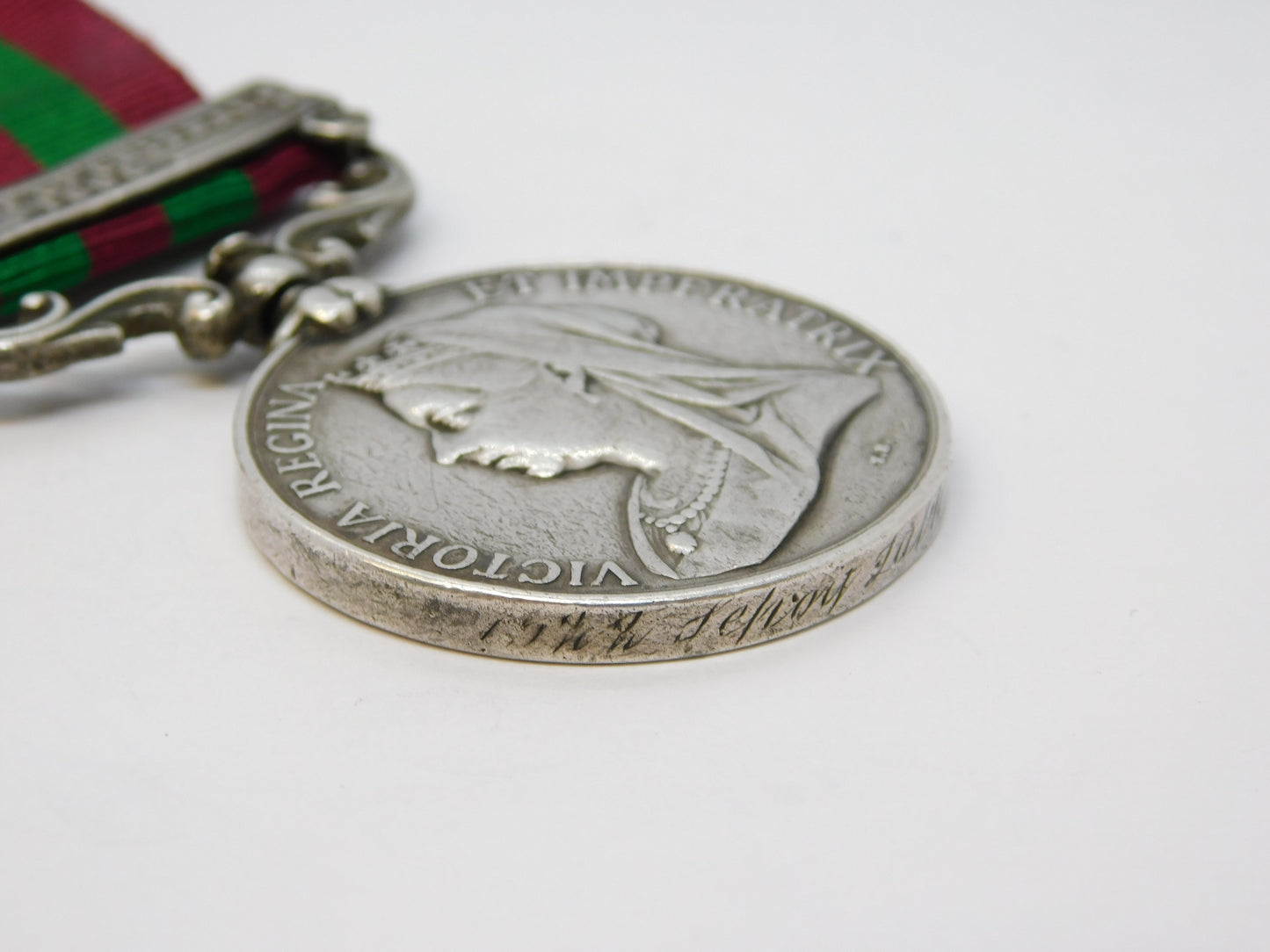 British India Silver Military Medal Relief of Chitral 1895 1522 Sepoy Lath Singh