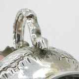 Irish William IV Sterling Silver Hunting Scene Cream Jug Antique 1832 Dublin