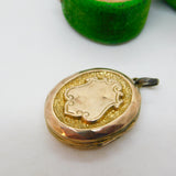 Victorian 9ct Gold Back & Front 'Sholum' Sweetheart Locket Antique c1880