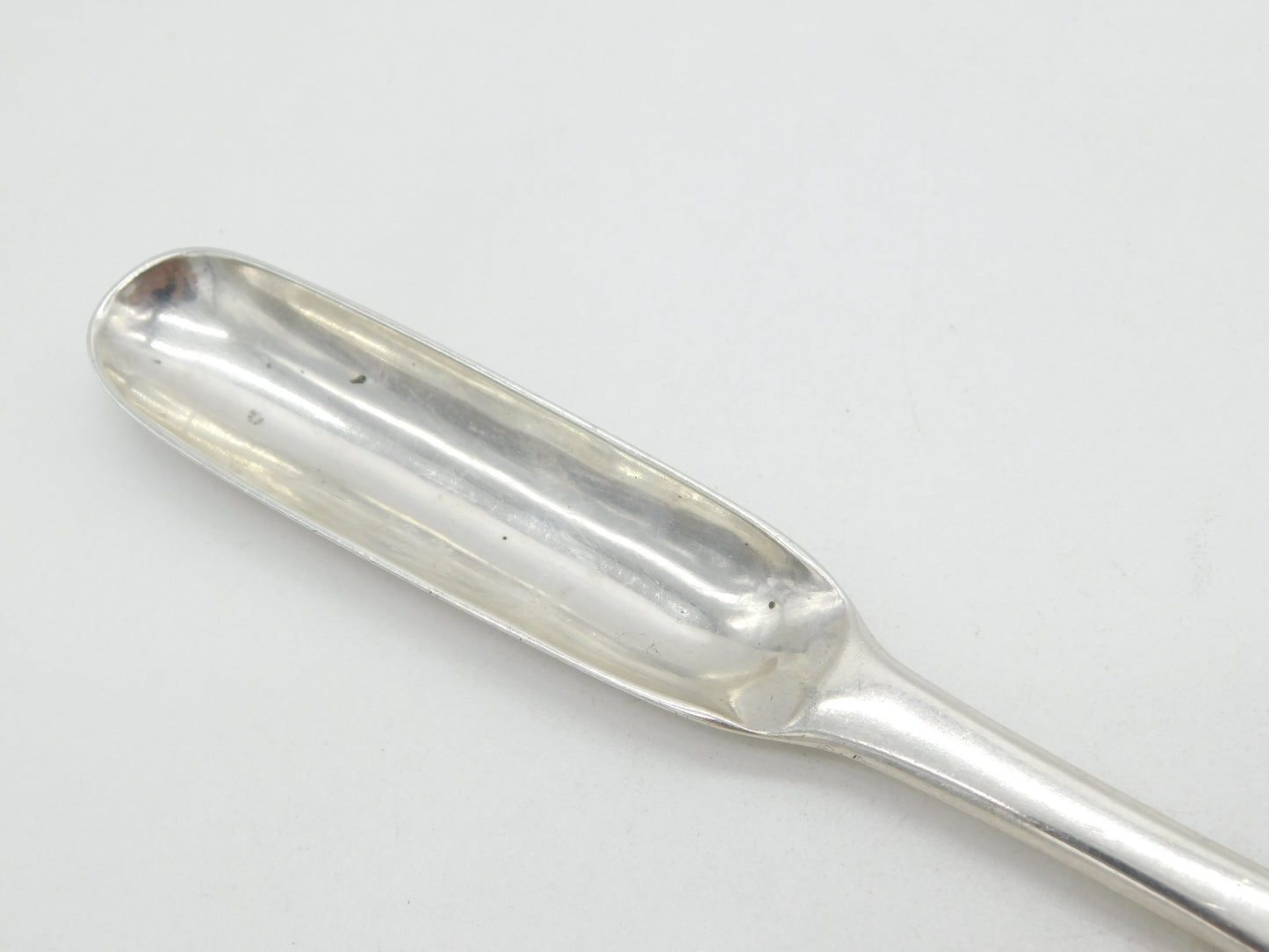 George III Provincial Sterling Silver Bone Marrow Scoop Antique c1780