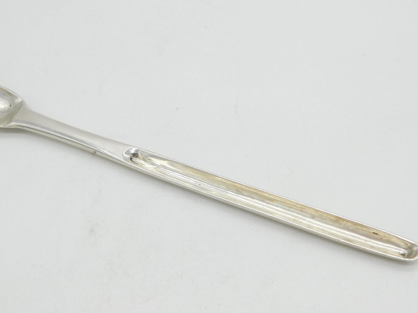 George III Provincial Sterling Silver Bone Marrow Scoop Antique c1780