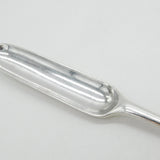 George II Sterling Silver Heraldic Crest Bone Marrow Scoop Antique 1737 London
