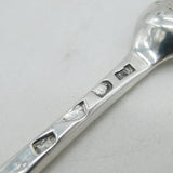 George II Sterling Silver Heraldic Crest Bone Marrow Scoop Antique 1737 London