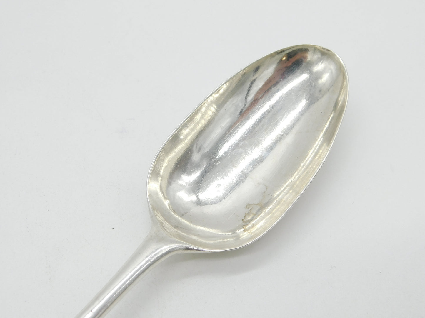 George II Sterling Silver Hanoverian Picture Back Tablespoon Antique 1737 London