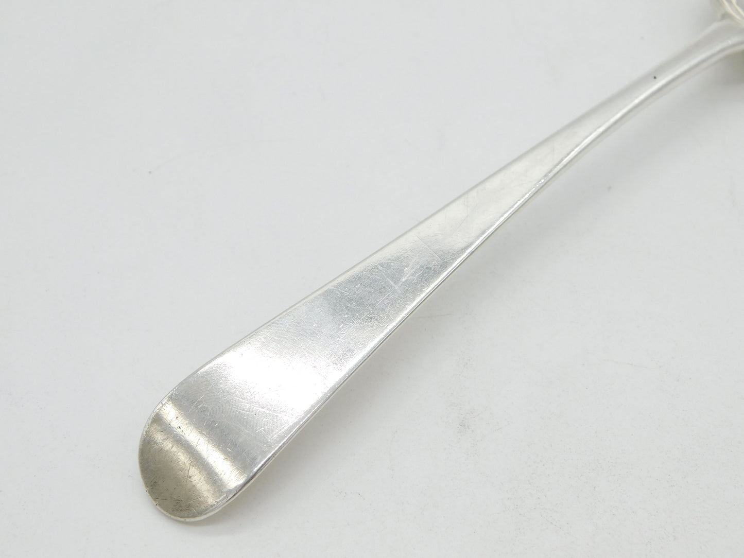 George II Sterling Silver Hanoverian Picture Back Tablespoon Antique 1737 London