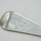 George I Britannia Standard Silver Rat-Tail Tablespoon Antique 1718 London