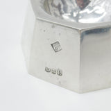 Scottish Sterling Silver Ashtray Octagonal Pattern Edinburgh 1965 Robert Somervell