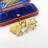Victorian 9ct Yellow Gold Mizpah Sweetheart Brooch 1877 Birmingham Antique