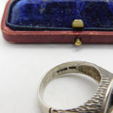 Sterling Silver British Parachute Regiment Paras Signet Ring 1993 Birmingham