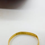Victorian 18ct Yellow Gold Five-Stone Diamond Boat Ring 1896 Birmingham