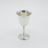 Sterling Silver Fluted Wine Goblet Chalice Vintage 1979 Birmingham