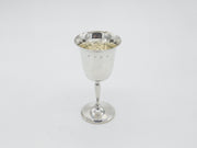 Sterling Silver Fluted Wine Goblet Chalice Vintage 1979 Birmingham