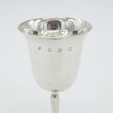 Sterling Silver Fluted Wine Goblet Chalice Vintage 1979 Birmingham