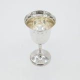 Sterling Silver Fluted Wine Goblet Chalice Vintage 1979 Birmingham