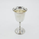 Sterling Silver Fluted Wine Goblet Chalice Vintage 1979 Birmingham
