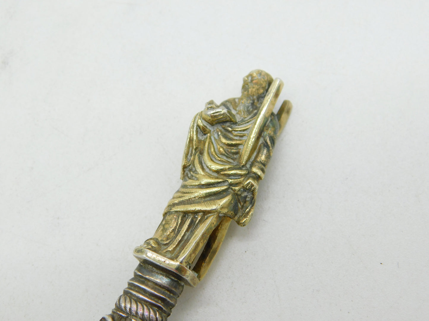 Victorian Sterling Silver Gilt Decorative Apostle Spoon Antique 1874 London