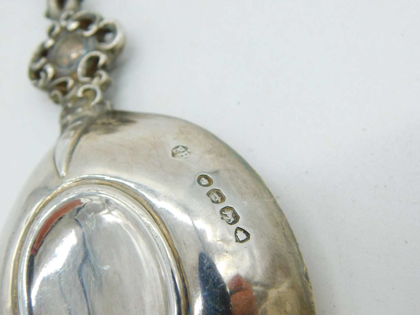 Victorian Sterling Silver Gilt Decorative Apostle Spoon Antique 1874 London