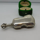 Silver Plated Novelty Violin Musical Vesta Case Antique c1920 Art Deco