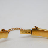 George IV 15ct Gold & Carved Red Coral Cameo Bangle Bracelet Antique c1830