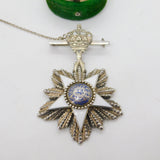 Kingdom of Egypt Sterling Silver Enamel 'Order of the Nile' Commander Medal Antique 1923