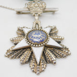 Kingdom of Egypt Sterling Silver Enamel 'Order of the Nile' Commander Medal Antique 1923