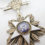 Kingdom of Egypt Sterling Silver Enamel 'Order of the Nile' Commander Medal Antique 1923