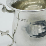 Sterling Silver Christening Cup or Mug Antique 1924 Chester Antique Art Deco