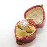 Victorian 18ct Gold & 0.75ct Old European Cut Diamond Daisy Cluster Ring c1890
