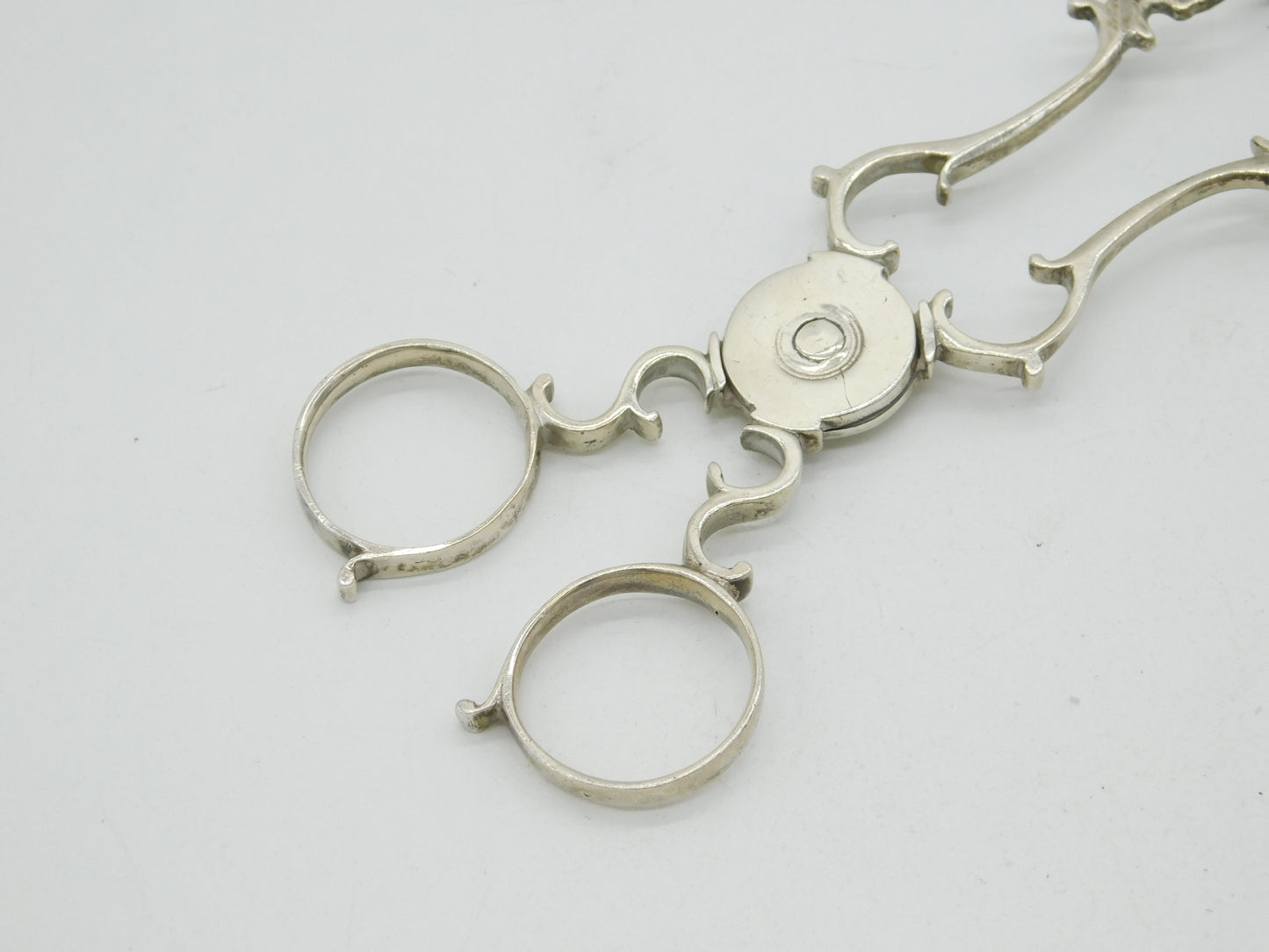 George III Sterling Silver Floral Pattern Sugar Nips Antique c1770