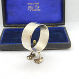 Shona Marsh Novelty Sterling Silver Napkin Ring on Feet Vintage 2009 Birmingham
