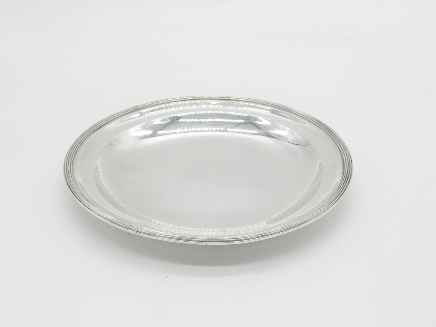 George III Sterling Silver Dinner Plate Dish Antique 1819 London Wallis & Hayne