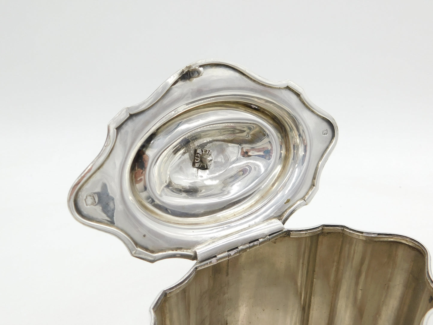 Peter & Jonathan Bateman George III Sterling Silver Tea Caddy Antique 1790 London AF