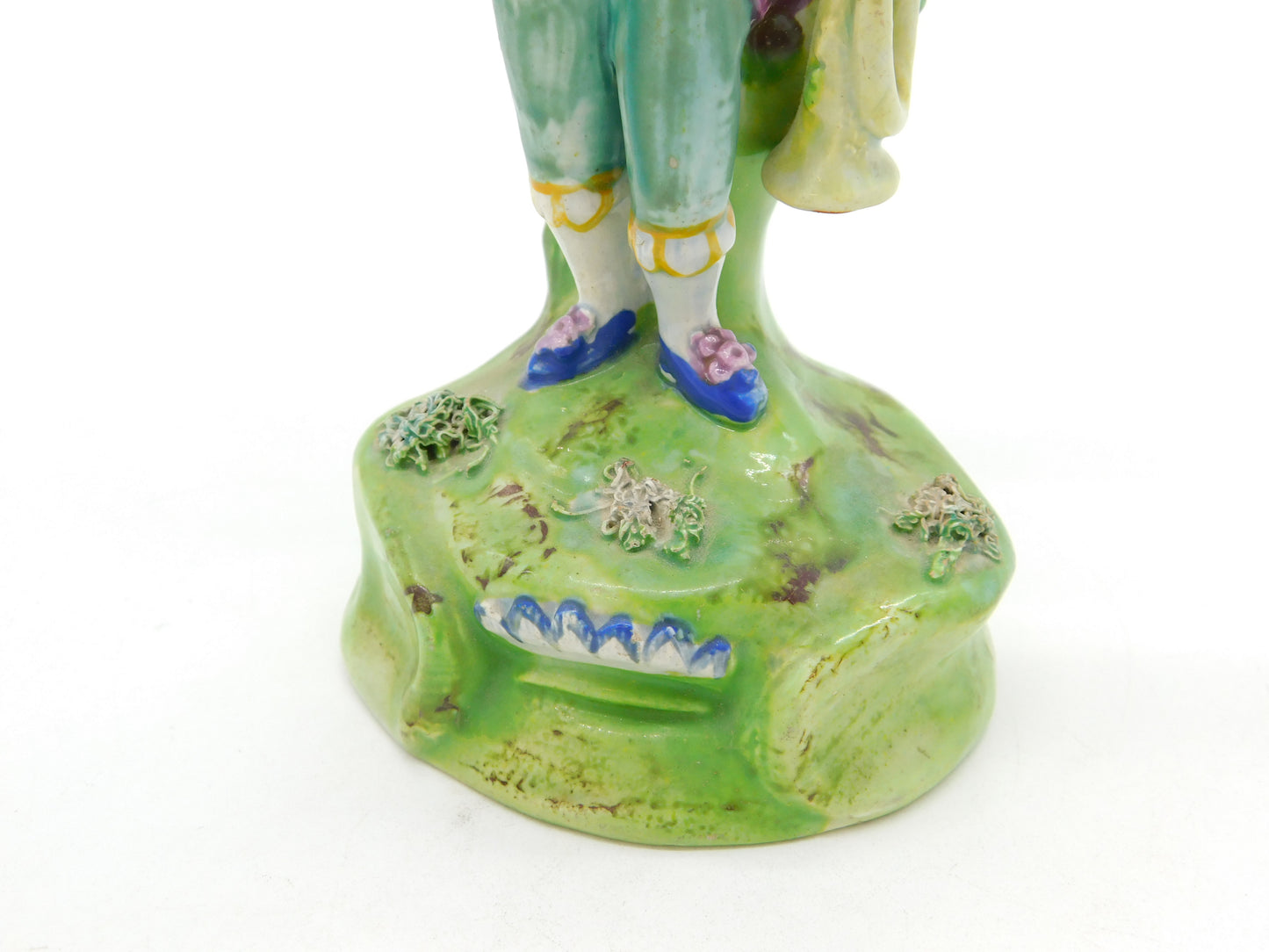 George III Staffordshire Walton Bocage Figure of Trumpet Showman Antique c1820