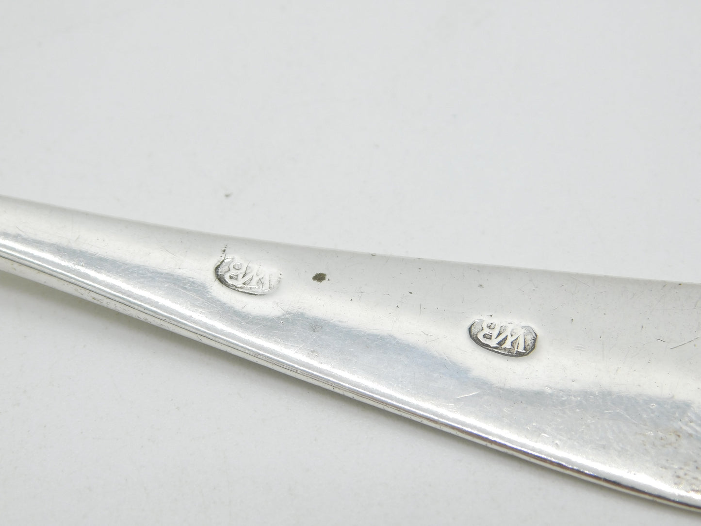 18th Century American Sterling Silver Bright Cut Serving Spoon Antique c1760 William Ball