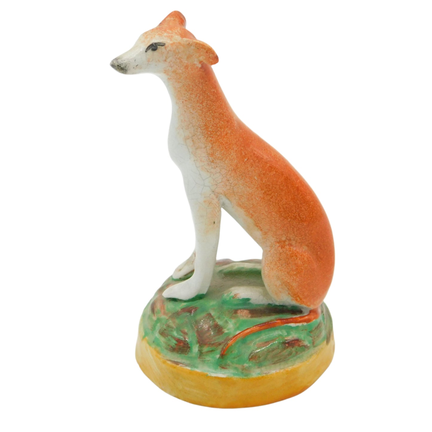 Antique Staffordshire Greyhound Figure