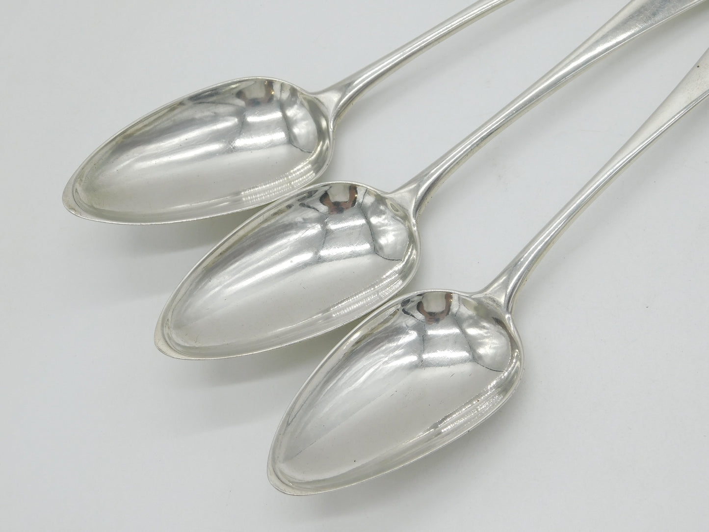 Aberdeen Scottish George III Sterling Silver Serving Spoon Set Antique c1800