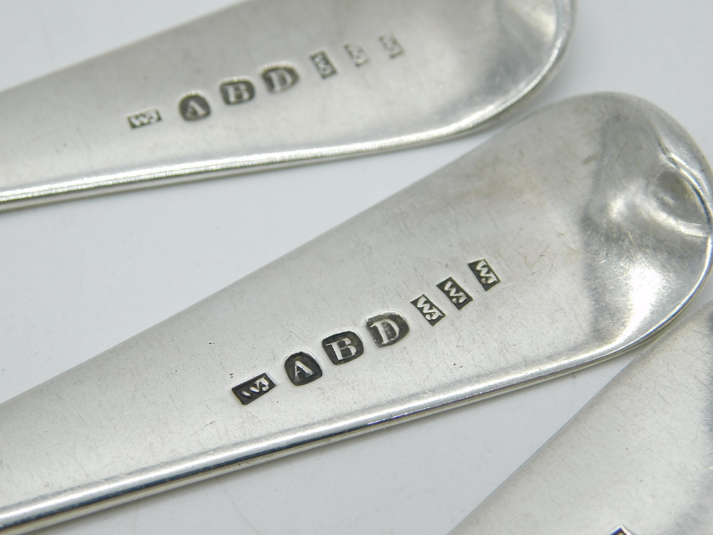Aberdeen Scottish George III Sterling Silver Serving Spoon Set Antique c1800