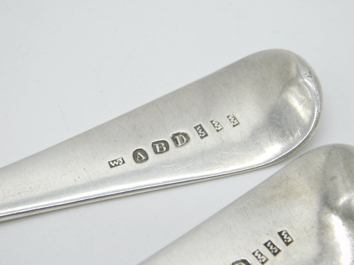 Aberdeen Scottish George III Sterling Silver Serving Spoon Set Antique c1800