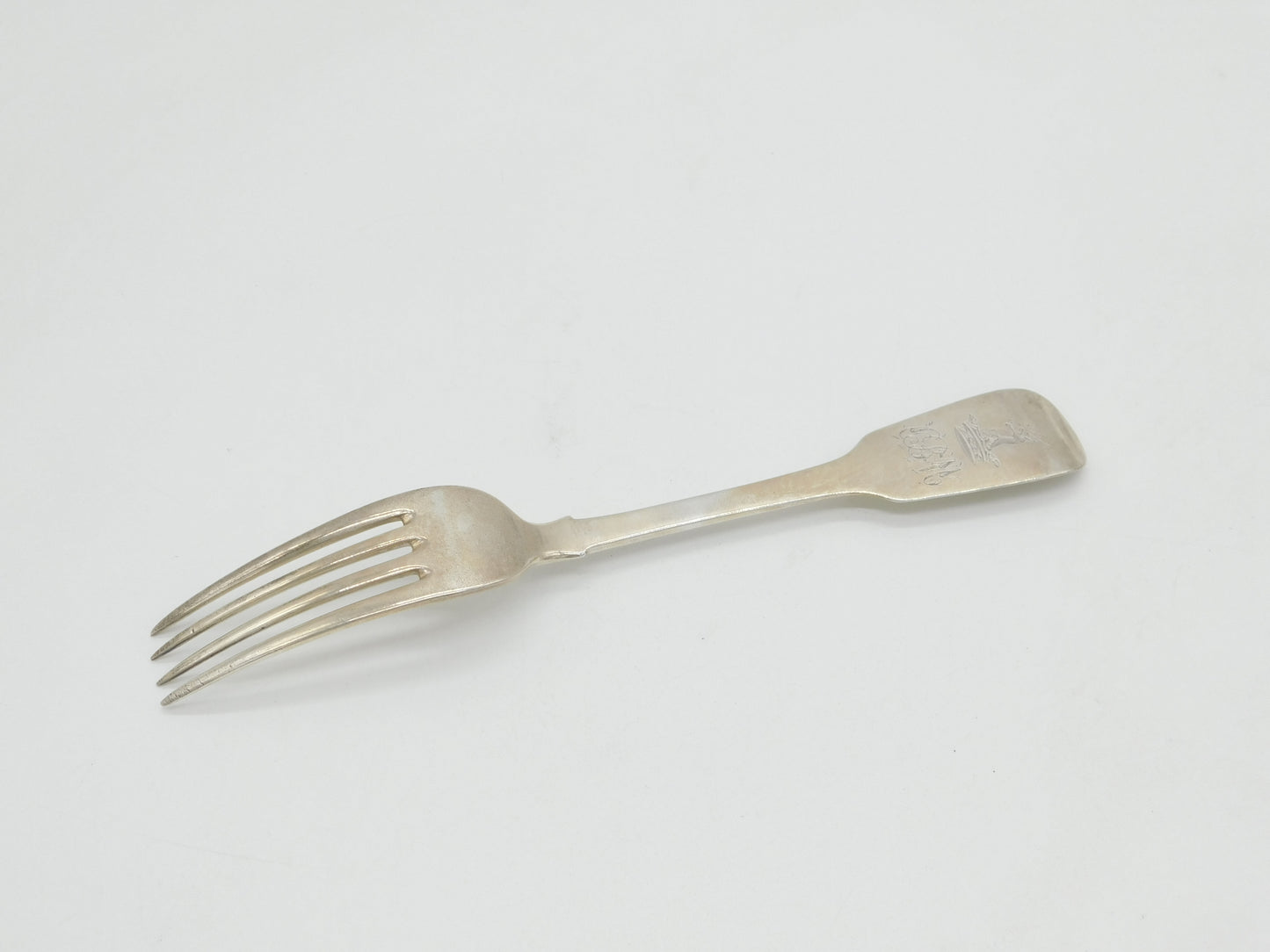 William IV Sterling Silver Hallmarking Error Table Fork Antique 1834 London