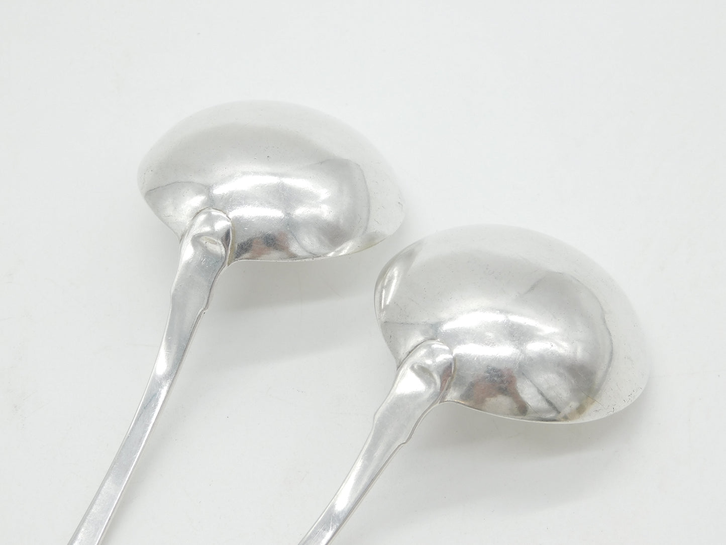 Irish George III Sterling Silver Pair of Sauce Ladles Antique 1812 Dublin John Power