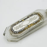 French 18th Century Sterling Silver, Cut Glass & Enamel Apothecary Potion Bottle Bottle Antique c1760