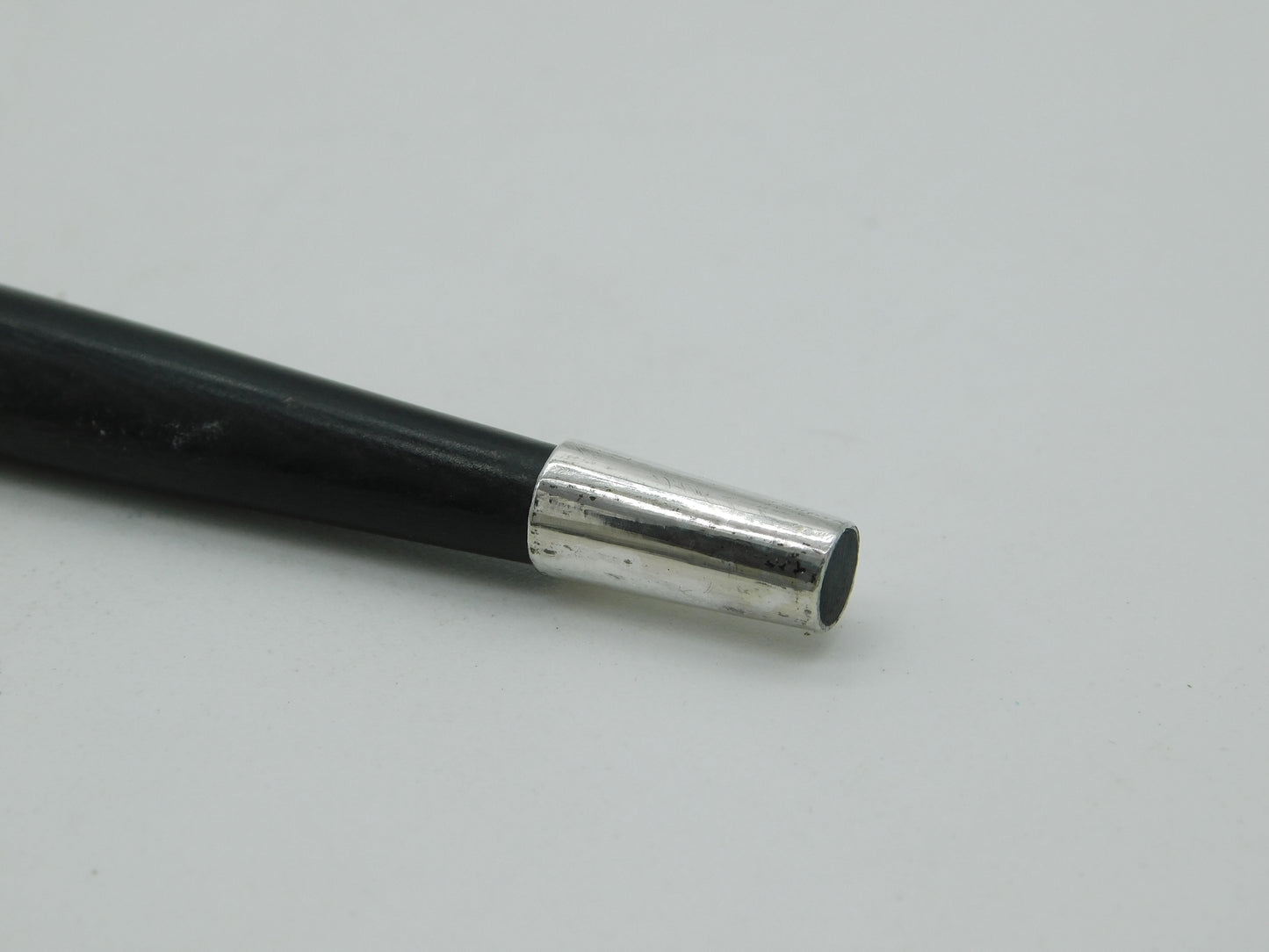 Sterling Silver Georgian Style Ebony Handled Toddy Ladle Vintage 1975 Sheffield