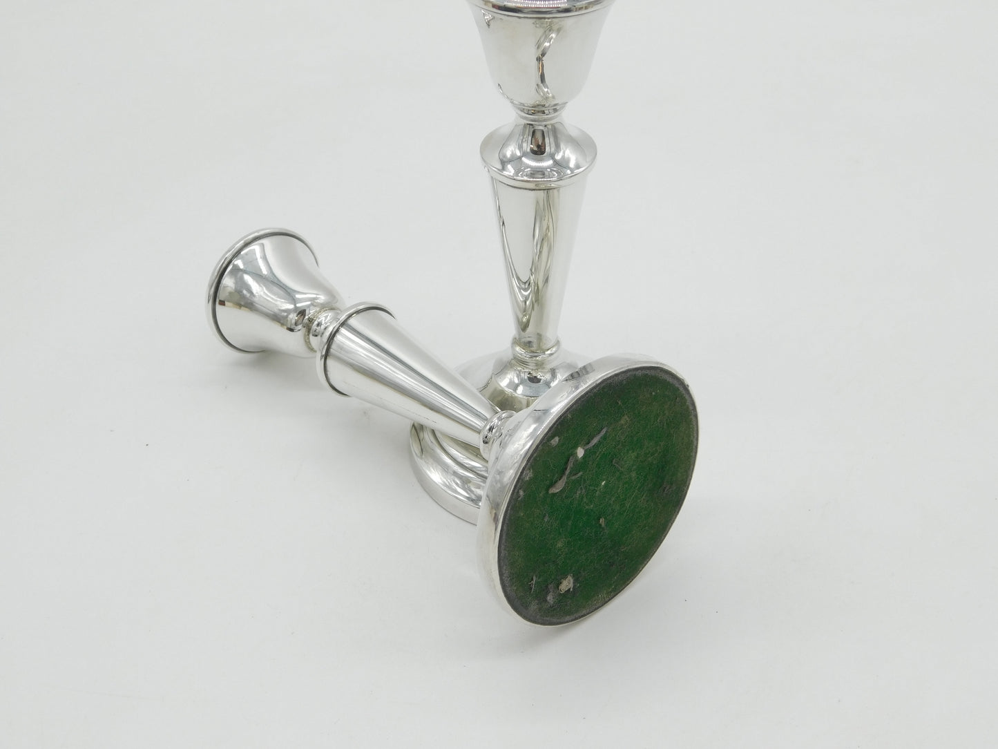 Pair of Sterling Silver Table Candlesticks Vintage 1972 Birmingham