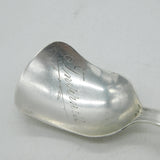 Sterling Silver Scottish Thistle Form Inverness Souvenir Tea Caddy Spoon Antique 1928 Birmingham