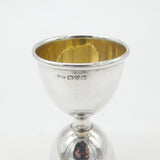 Sterling Silver Double Ended Shot Measure Antique 1921 Chester Art Deco