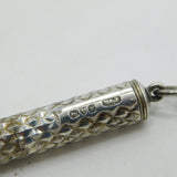 Victorian Art Nouveau Silver Plated Multi-Tool Sewing Chatelaine Antique c1890