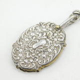 Victorian Art Nouveau Silver Plated Multi-Tool Sewing Chatelaine Antique c1890